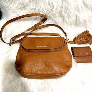 Michael Kors Tan Leather Crossbody Bag